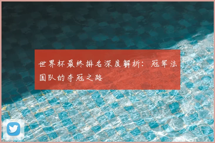 世界杯最终排名深度解析：冠军法国队的夺冠之路